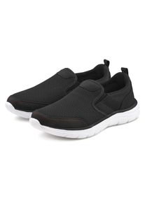 Sneaker AUTHENTIC LE JOGGER "Slipper, Halbschuhe, Freizeitschuhe, Turnschuh, Slip-On-Sneaker", Herren, Gr. 42, schwarz, Obermaterial: 100% Textilmaterial. Decksohle: 100% Textilmaterial. Futter: 100% Textilmaterial. Laufsohle: 100% Synthetik, unifarben, Basic, Schuhe Sneaker, zum Reinschl&uuml;pfen Unisex VEGAN, Topseller
