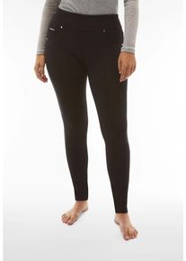 Shapingleggings Freddy "NOW SKINNY YOGA", Damen, Gr. XS (34), N-Gr, schwarz, Web, Obermaterial: 84% Baumwolle, 16% Elasthan, figurbetont lang, Hosen Shapingleggings, mit Lifting & Shaping Effekt und Umschlagbund