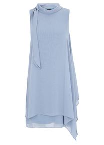 Cocktailkleid Vera Mont "Cocktailkleid ohne Arm", Damen, Gr. 44, EURO, blau (light steel blau), 100% Polyester PES., Kleider Cocktailkleid