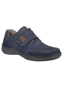 Klettschuh Josef Seibel "New Anvers 83", Herren, Gr. 39, blau (dunkelblau indigio), Leder, Schuhe Klettschuh, Slipper, Komfortschuh in extraweiter Form