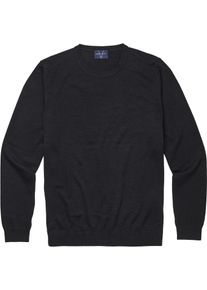 Rundhalspullover MARVELIS, Damen, Gr. XL, schwarz, Strick, Obermaterial: 100% Schurwolle, regular fit normal, Rundhals, Rippb&uuml;ndchen, Pullover Rundhalspullover