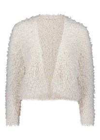 BETTY & CO Cardigan BETTY & CO "Strick-Cardigan ohne Verschluss", Damen, Gr. 42, wei&szlig; (rohwei&szlig;), Obermaterial: 65% Baumwolle CO. 21% Polyester PES. 14% Polyamid PA., Strickjacken Cardigan