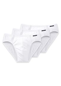 Slip Schiesser "Slip 3er Pack", Herren, Gr. XXL, wei&szlig;, Obermaterial: 95% Baumwolle CO. 5% Elasthan EL., Unterhosen Slip