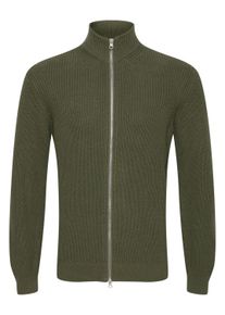 Strickjacke Casual Friday "Strickjacke CFKurt", Herren, Gr. L, gr&uuml;n (beetle), Obermaterial: 100% Baumwolle CO., Strickjacken Strickjacke