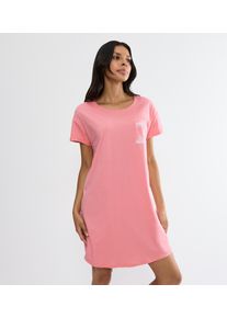 Nachthemd Triumph "Nightdresses NDK X 02", Damen, Gr. 46, N-Gr, cherry rose, Jersey, Obermaterial: 100% Baumwolle, Rundhals, Kleider Nachthemd, weich und atmungsaktiv