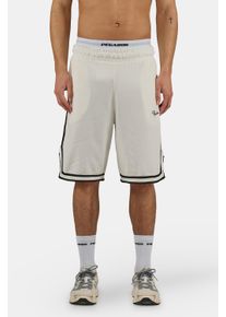 Sweatshorts Pegador "Signar Pique Basketball Shorts", Damen, Gr. S, N-Gr, warm wei&szlig;, Sweatware, Obermaterial: 100% Baumwolle, unifarben mit Farbeinsatz, regular fit ca. Mitte Oberschenkel, Hosen Sweatshorts, Baumwolle, regular fit