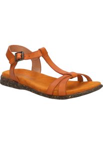 Sandale Josef Seibel "Fabricia 01, orange", Damen, Gr. 37, orange, Obermaterial: 100% Rindsleder Leather cow., Schuhe Sandale