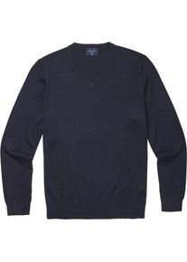 V-Ausschnitt-Pullover MARVELIS, Damen, Gr. S, marine, Strick, Obermaterial: 100% Schurwolle, normal, V-Ausschnitt, Rippb&uuml;ndchen, Pullover V-Ausschnitt-Pullover