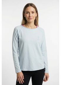 LIEBLINGSST&Uuml;CK Langarmshirt LIEBLINGSST&Uuml;CK "Cathrina", Damen, Gr. S, blau (skyway), Jersey, Obermaterial: 100% Baumwolle, clean, unifarben, normal, Rundhals, Raglan&auml;rmel Rollsaum, Shirts Langarmshirt, aus reiner Baumwolle