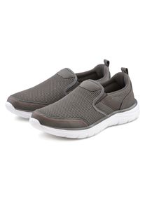 Sneaker AUTHENTIC LE JOGGER "Slipper, Halbschuhe, Freizeitschuhe, Turnschuh, Slip-On-Sneaker", Herren, Gr. 39, grau, Obermaterial: 100% Textilmaterial. Decksohle: 100% Textilmaterial. Futter: 100% Textilmaterial. Laufsohle: 100% Synthetik, unifarben, Basic, Schuhe Sneaker, zum Reinschl&uuml;pfen Unisex VEGAN