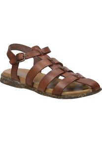 Sandale Josef Seibel "Fabricia 04, cognac", Damen, Gr. 41, braun (cognac), Obermaterial: 100% Rindsleder Leather cow., Schuhe Sandale