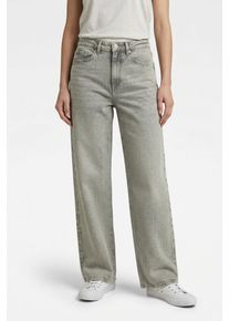 V&eacute;ro Moda High-waist-Jeans VERO MODA "VMTESSA HR WIDE JEANS RA207 GA NOOS", Damen, Gr. 29, L&auml;nge 34, light grau denim, Denim/Jeans, Obermaterial: 99% Baumwolle, 1% Elasthan, unifarben, oversize normal, Jeans High-waist-Jeans