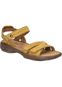 Sandale Josef Seibel "Debra 62, safran", Damen, Gr. 42, gelb (safran), Obermaterial: 100% Rindsleder Leather cow., Schuhe Sandale