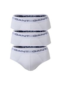 Slip Gant "Slip BRIEF 3-PACK 3er Pack", Herren, Gr. M, wei&szlig;, Obermaterial: 95% Baumwolle CO. 5% Elasthan EL., Unterhosen Slip
