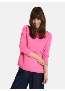 LIEBLINGSST&Uuml;CK Langarmshirt LIEBLINGSST&Uuml;CK "Cathrina", Damen, Gr. S, rosa (lovely pink), Jersey, Obermaterial: 100% Baumwolle, clean, unifarben, normal, Rundhals, Raglan&auml;rmel Rollsaum, Shirts Langarmshirt, aus reiner Baumwolle