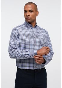 Langarmhemd Eterna "MODERN FIT", Damen, Gr. 42, Normalgr&ouml;&szlig;en, dunkelblau, Twill, 100% Baumwolle, tailliert, Manschette, Hemden Langarmhemd, NON IRON (b&uuml;gelfrei)