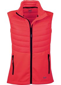 Steppweste LPO "ELMCOURT VEST III WOMEN", Herren, Gr. 48 (XL), rot, 100% Polyester, figurbetont, Westen Steppweste, auch in Gro&szlig;en Gr&ouml;&szlig;en erh&auml;ltlich