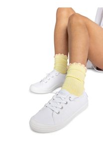 Sneaker Roxy "Bayshore Plus", Damen, Gr. 7(37), wei&szlig; (wei&szlig;, wei&szlig;), Obermaterial:Obermaterial: 98, 95% Walkfrottier / 1, 05% Metall, Futter: 100% Textil, Laufsohle: 100% TPR;, Schuhe Sneaker