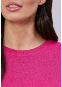 T-Shirt Street One, Damen, Gr. 44, magenta dream, Jersey, Obermaterial: 60% Viskose, 40% Polyester, unifarben, regular fit normal, Rundhals, Shirts T-Shirt, im Strick-Look