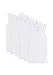 Unterhemd Sanetta "Unterhemd 6er Pack", M&auml;dchen, Gr. 164, N-Gr, wei&szlig;, Obermaterial: 100% Baumwolle CO., Unterhemden Unterhemd