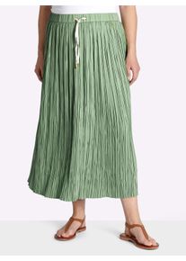 sheego Gro&szlig;e Gr&ouml;&szlig;en Sommerrock mit Crinkle-Effekt, eucalyptus, Gr&ouml;&szlig;e 48 - Damen