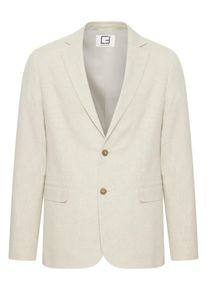 Anzugsakko Casual Friday "Anzug CFBille", Herren, Gr. 50, grau (chateau gray melange), Obermaterial: 55% Leinen LI. 45% Baumwolle CO., regular fit normal, Sakkos Anzugsakko