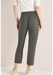 Jerseyhose Cecil "Style Tracey", Damen, Gr. M (40), L&auml;nge 26, clear khaki, Web, Obermaterial: 66% Baumwolle, 30% Polyester, 4% Elasthan, unifarben, regular fit kn&ouml;chelfrei, Hosen Jerseyhose, mit elastischem Bund