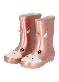 Gummistiefel XQ FOOTWEAR "KINDER STIEFEL", M&auml;dchen, Gr. 23/24, bunt (multi color), Obermaterial: 100% Gummi, unifarben mit Farbeins&auml;tzen, Schuhe Gummistiefel, Regenschauer ist kein Hindernis mehr