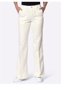 Bequeme Jeans Heine, Damen, Gr. 34, Normalgr&ouml;&szlig;en, ecru, 96% Baumwolle, 4% Elasthan, unifarben, lang, Jeans Bequeme Jeans