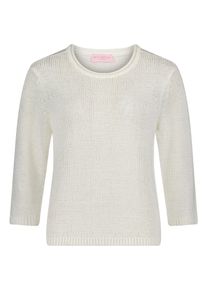 Strickpullover Betty Barclay "Strickpullover mit 3/4 Arm", Damen, Gr. 48, wei&szlig; (rohwei&szlig;), Obermaterial: 65% Polyacryl PAN. 35% Polyamid PA., Pullover Strickpullover