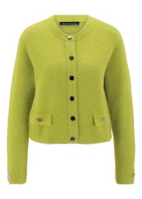 Strickjacke Betty Barclay "Casual-Strickjacke mit Knopfleiste", Damen, Gr. 46, gr&uuml;n (fresh moss), Obermaterial: 55% Polyester PES. 45% Polyamid PA., Strickjacken Strickjacke