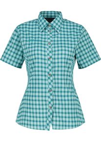 Outdoorbluse DEPROC Active "SUDBURY III WOMEN", Damen, Gr. 40 (M), blau, check, 95% Polyester; 5% Elasthan, Blusen Outdoorbluse, auch in Gro&szlig;en Gr&ouml;&szlig;en erh&auml;ltlich