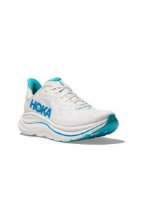 Laufschuh Hoka One One "CLIFTON 10", Herren, Gr. 45, wei&szlig;, skyward blau, Synthetik, Textil, Schuhe Laufschuh