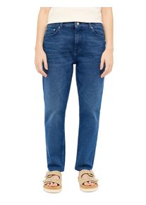 Slim-fit-Jeans Mustang "Damen Style Brooks Relaxed Slim", Damen, Gr. 32, L&auml;nge 34, blau (782 mittelblau), Denim/Jeans, 98% Baumwolle, 2% Elasthan, unifarben, slim fit, Jeans Slim-fit-Jeans