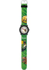 Quarzuhr Scout "Crystal, 280305041, Dinosaurieruhr", bunt, Armbanduhren, M&auml;dchen, Quarzuhr, Armbanduhr, Kinderuhr, Lernuhr, Geschenkidee, Schulanfang, Jungen,Dino