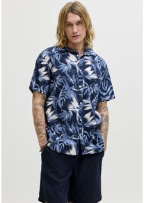 Jack & Jones Chinohose JACK & JONES "JPSTMARCO DYLAN CHINO SHORTS", Damen, Gr. L, N-Gr, schwarz navy, Web, Obermaterial: 98% Baumwolle, 2% Elasthan, unifarben, regular fit knielang, Hosen Chinohose