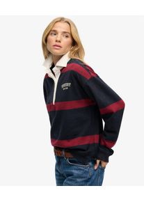 Superdry Damen Heritage Stripe Rugby-shirt Navy - Gr&ouml;&szlig;e: 36 2103026700147K9Q030