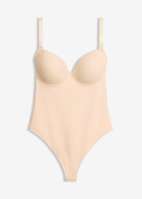 bonprix R&uuml;ckenfreier Medium Shape Body mit Multiwayfunktion, beige, Gr.85C, Attraktiver Shape Body mit tiefem R&uuml;ckenausschnitt