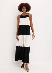 bonprix Jerseykleid aus softem Viskose-Mix, schwarz, Gr.40/42 (M), modisches Jerseykleid in Maxil&auml;nge mit Spaghetti-Tr&auml;gern