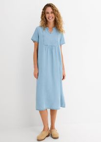 bonprix Jeanskleid, blau, Gr.52, Stilvolles Jeanskleid