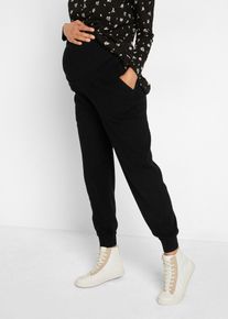 bonprix Umstandshose aus weichem Strick, schwarz, Gr.40/42 (M), Gem&uuml;tlicher Jogger f&uuml;r die Schwangerschaft
