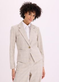 bonprix Glencheck Blazer, gelb, Gr.48, eleganter Blazer im Glencheck Design