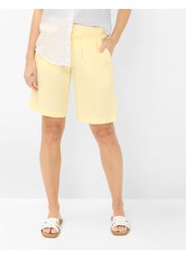 Brax Damen Bermuda Style MEL B BUTTERCUP, hellgelb, Gr. 34