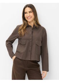 Brax Damen Bluse Style VEGA dark ebony, dunkelbraun, Gr. 34