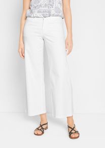 bonprix Culotte Mid Waist (2er-Pack), blau, Gr.38, Sch&ouml;ne Culotte-Stretch-Jeans im (2er-Pack), 82% Baumwolle