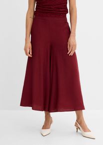 bonprix Culotte aus Viskose-Mix, rot, Gr.46, Leicht gl&auml;nzende Culotte mit weitem Bein