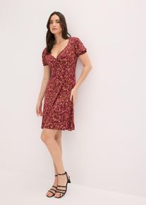 bonprix Jerseykleid aus Viskose-Mix, rot, Gr.44/46 (L), Feminines Kleid mit modischem Print, aus Viskose
