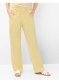 Brax Damen Marlenehose Style FARINA BUTTERCUP, hellgelb, Gr. 34
