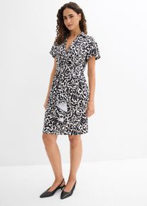 bonprix Minikleid mit tiefem Ausschnitt, wei&szlig;, Gr.48/50 (XL), Stylisches Kleid mit toller Passform