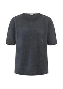 Rundhals-Pullover aus 100% Kaschmir Peter Hahn grau, 48